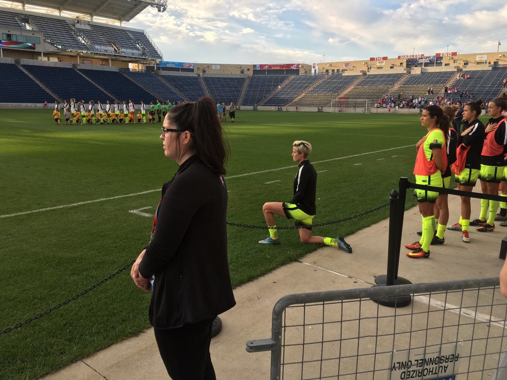 megan rapinoe kneeling